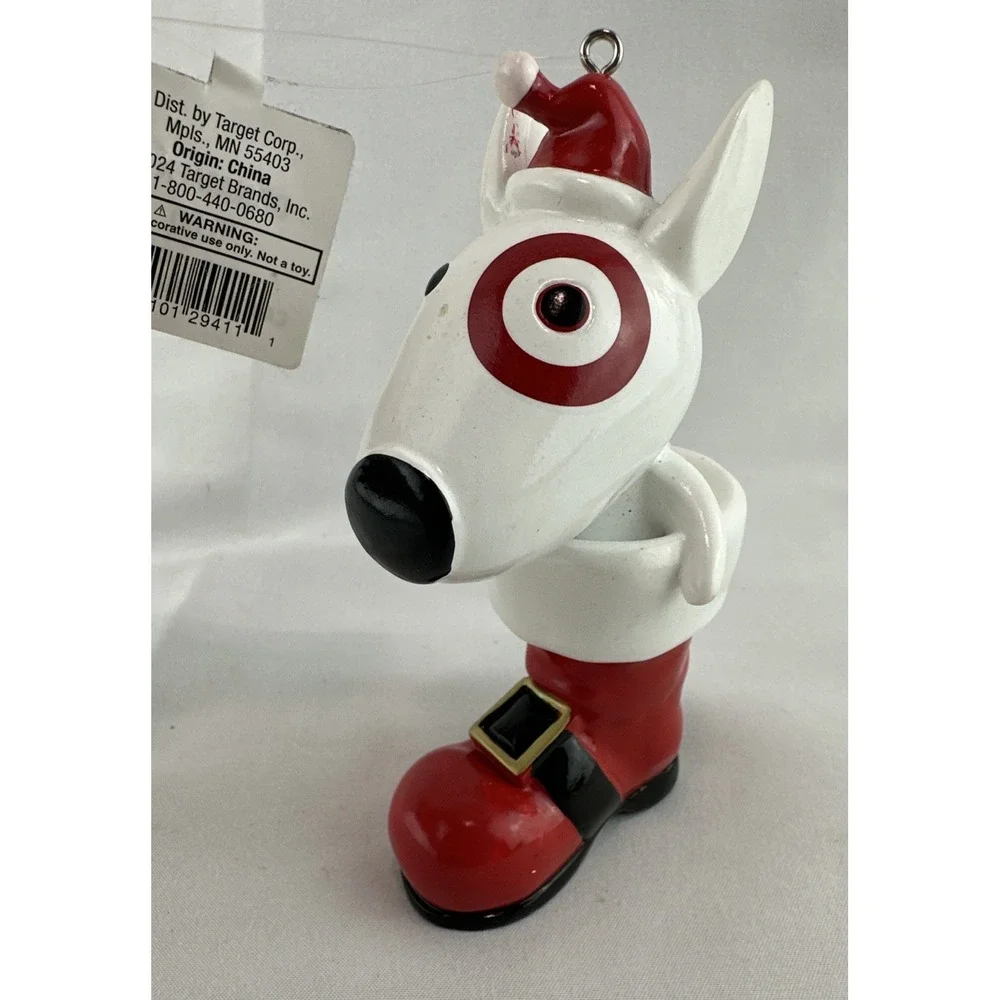 Target Wondershop 2024 Bullseye Dog in Santa Boot Christmas Tree‎ Ornament NEW
